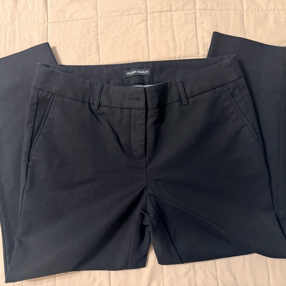 Hilary Radley Black Cropped Ankle Pants